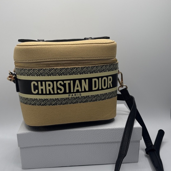 Dior Handbags - Christian Dior Beige and Black GWP Crossbody Bag